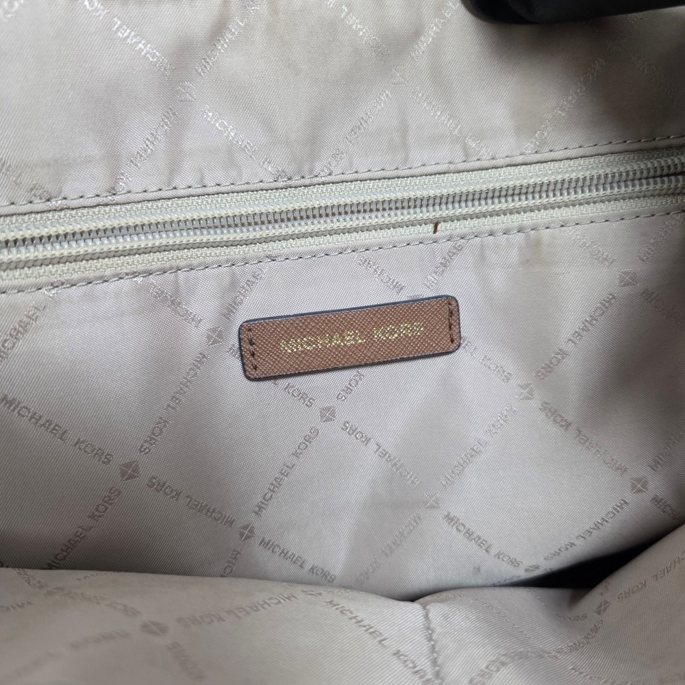 Michael Kors Signature Monogram Satchel‎ Handbag & Wallet Set Brown - Picture 9 of 13